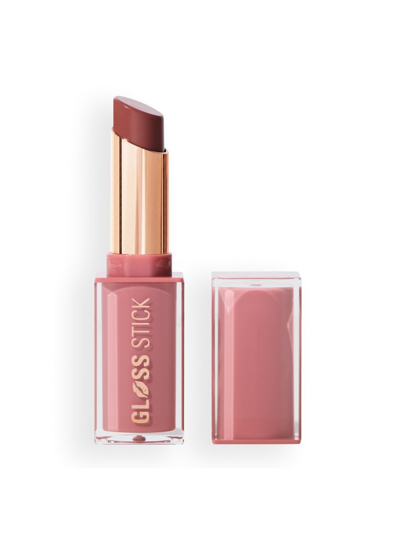 REVOLUTION Pout Shine Glossy Lipstick Mauve It - Image 2
